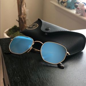 Hexagonal Flat Lenses Ray-Ban Sunglasses Brand New
